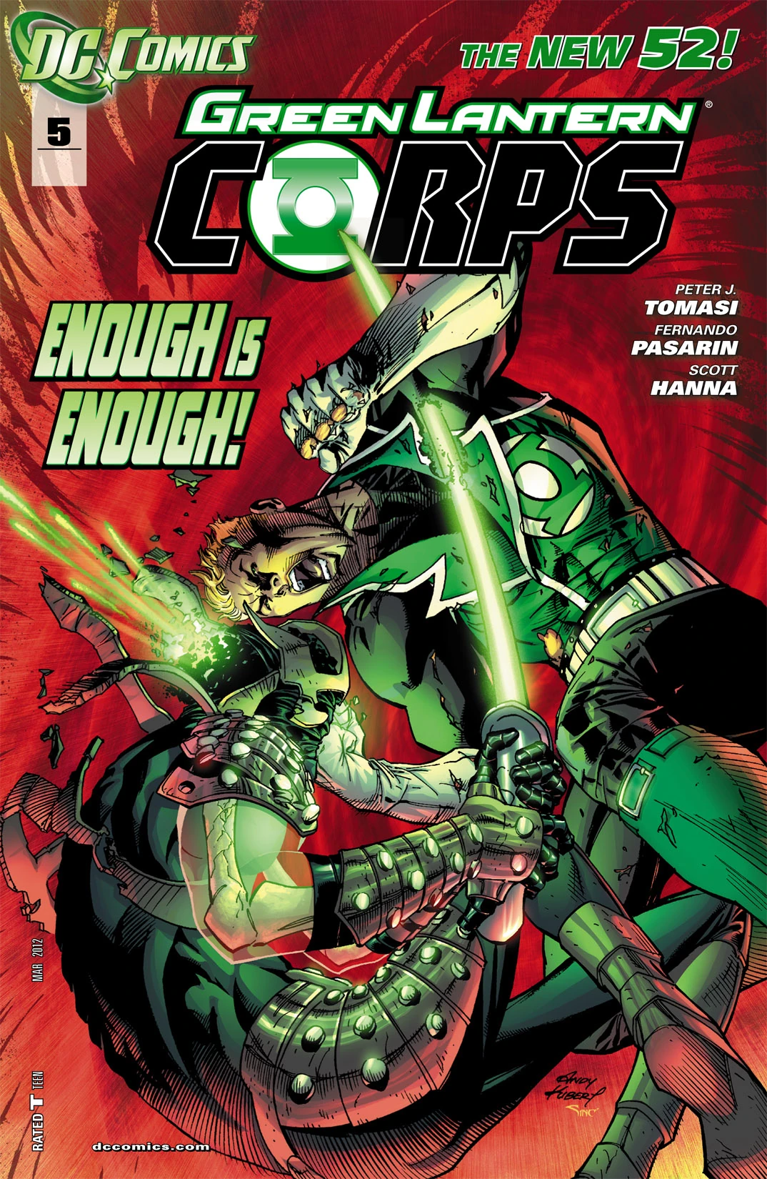 Green Lantern Corps #5 (DC, 2012 — Cover A) cover